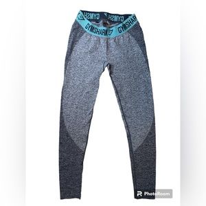 Gymshark Flex Dry Moisture Management Leggings Gray Medium